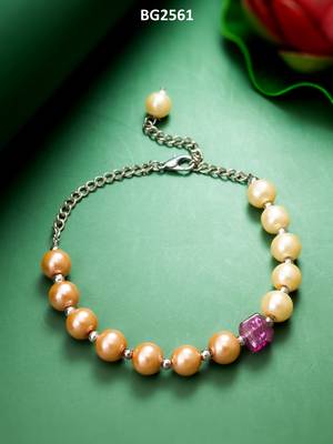dual tone pearl bracelet 4