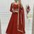 Mimi orange blooming   party wear embroidery  suit set
