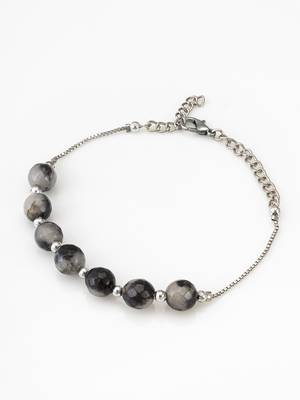 grey stone box chain bracelet 2