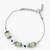 green crackle evil eye bracelet