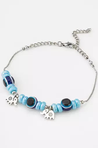 blue evil eye bracelet