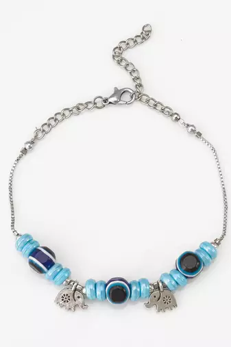 blue evil eye bracelet