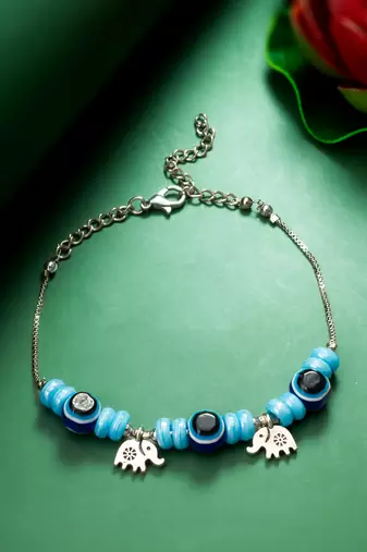 blue evil eye bracelet