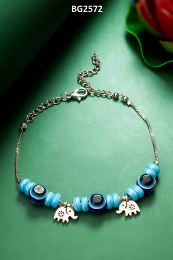 blue evil eye bracelet