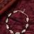 oxidized elephant motif bracelet
