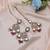 Multi color kundan earrings tikka set