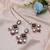 Multi color kundan earrings tikka set