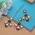 Multi color kundan earrings tikka set