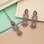 Light pink color kundan earrings tikka set