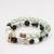 mint green black bracelet set