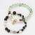 mint green black bracelet set