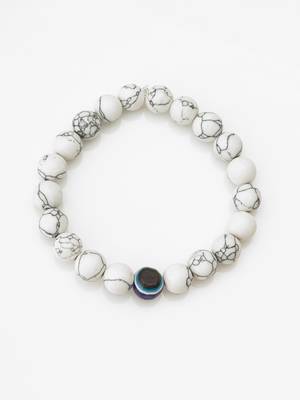white marble evil eye bracelet 3