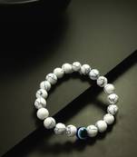 white marble evil eye bracelet