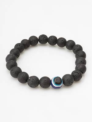 black lava evil eye bracelet 2
