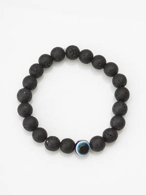black lava evil eye bracelet 3