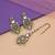Pista green color kundan earrings tikka set
