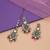 Multi color kundan earrings tikka set