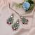 Multi color kundan earrings tikka set