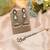 White color kundan earrings tikka set