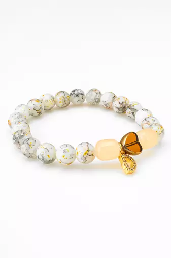 white stone gold bracelet