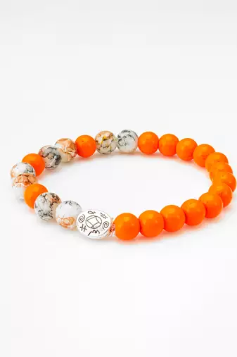 orange symbol charm bracelet