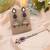 Multi color kundan earrings tikka set