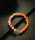 orange symbol charm bracelet