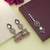 Light pink color kundan earrings tikka set