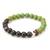 dual tone green bracelet