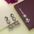White color kundan earrings tikka set