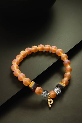 sparkle orange bracelet