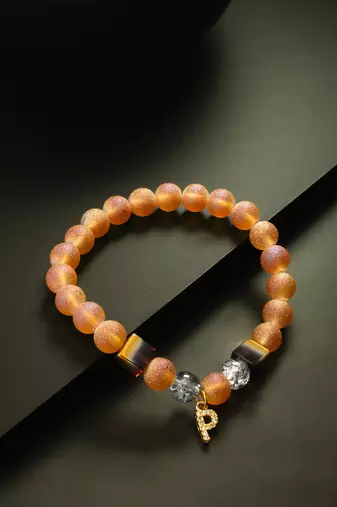 sparkle orange bracelet