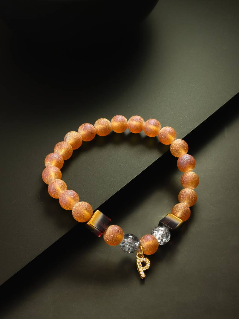 sparkle orange bracelet