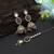 Multi color kundan earrings tikka set