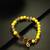 yellow beaded charm bracelet