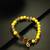 yellow beaded charm bracelet