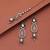 Light pink color kundan earrings tikka set