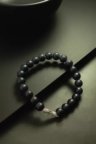 classic matte black bracelet
