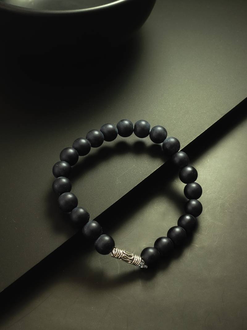 classic matte black bracelet