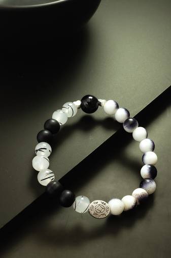 black white gradient bracelet