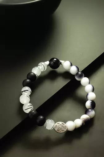 black white gradient bracelet
