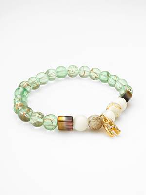 mint green charm bracelet 2