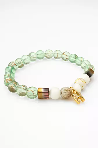 mint green charm bracelet