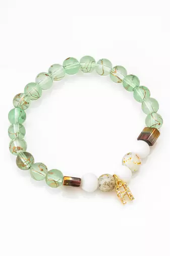 mint green charm bracelet