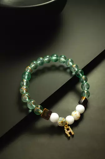 mint green charm bracelet