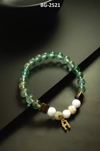 mint green charm bracelet