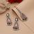 Multi color kundan earrings tikka set