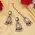 Multi color kundan earrings tikka set