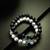 black white stone bracelet set