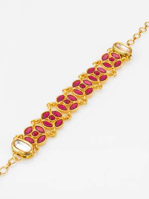 ruby red kundan bracelet 2